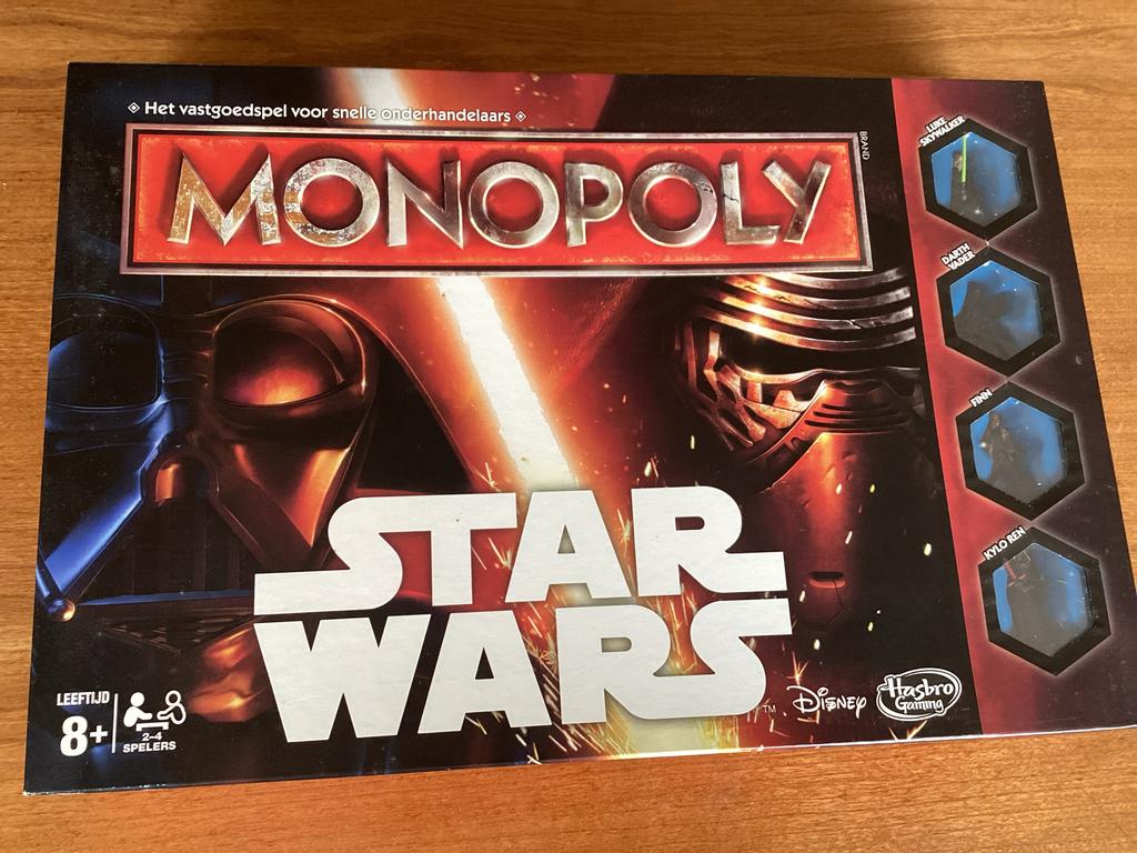Star Wars Monopoly Hasbro Parker, Drie of vier spelers, Ophalen of Verzenden, Zo goed als nieuw