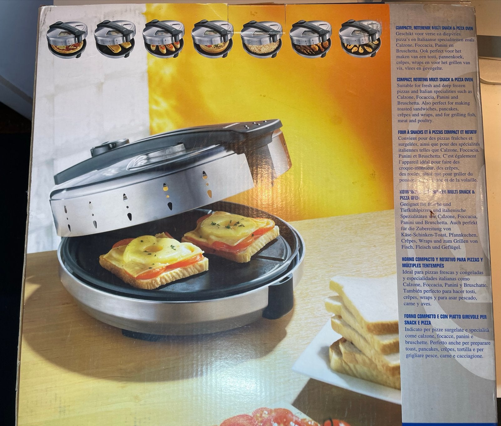 Princess Classic Multi Snack & Pizza Oven Grill, Minder dan 45 cm, Overige merken, Pizzaoven, Nieuw