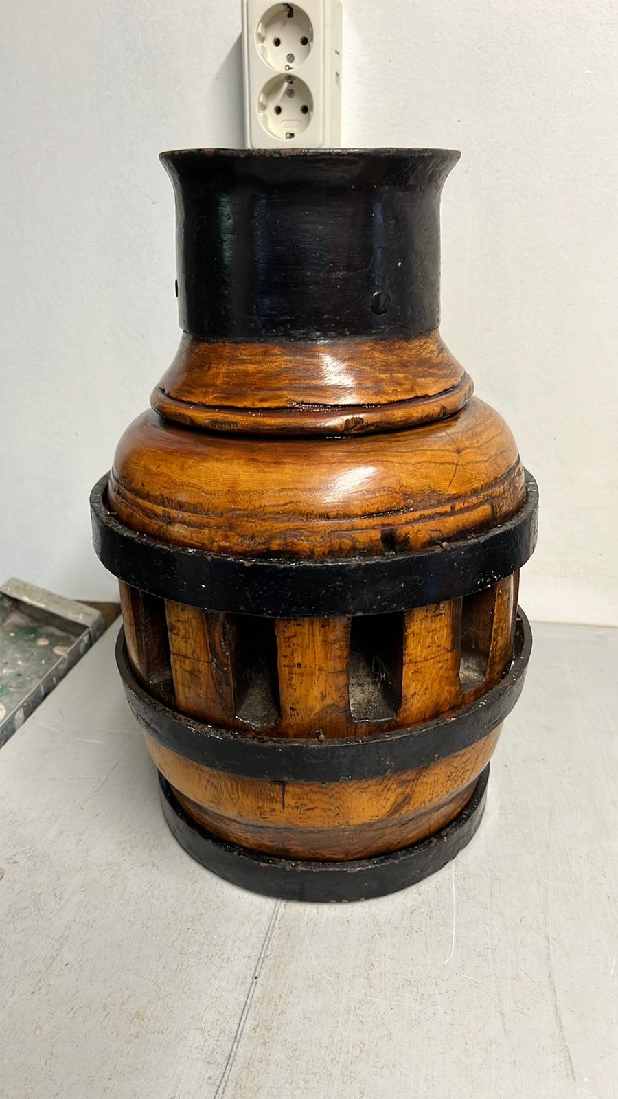 Antieke houten Wielnaaf, Ophalen of Verzenden