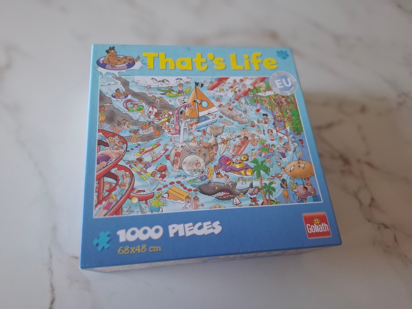 that's life puzzel 1000 stuks Goliath, Hobby en Vrije tijd, Denksport en Puzzels, Ophalen of Verzenden, 500 t/m 1500 stukjes, Zo goed als nieuw