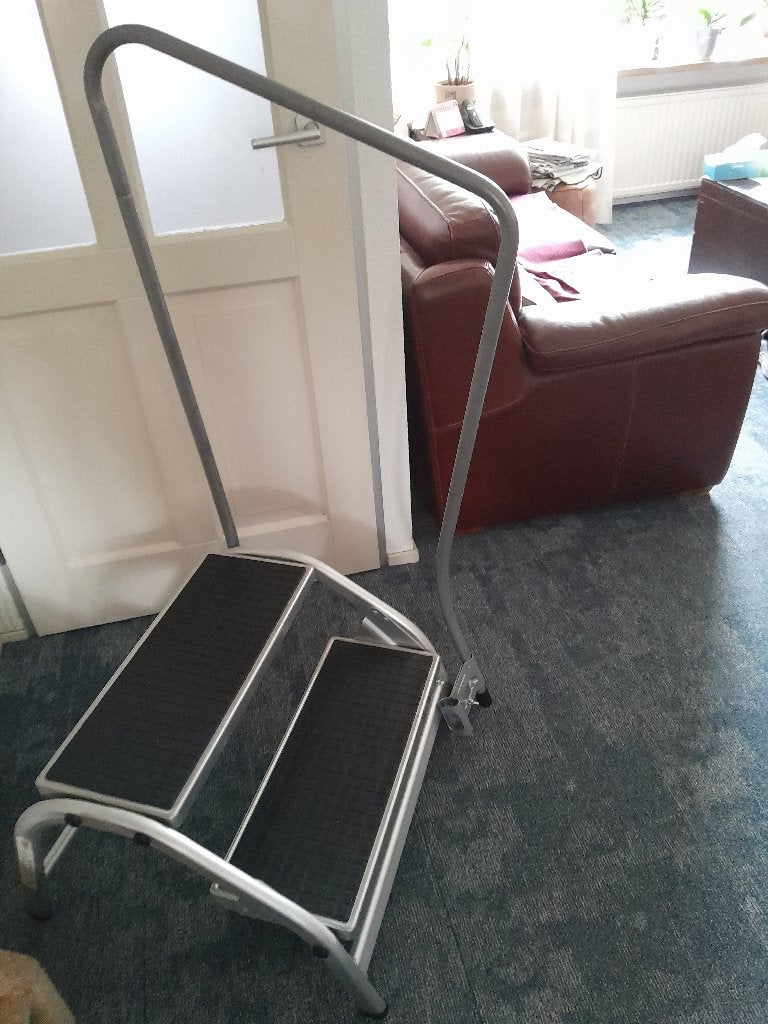 ***HABA DARWIN XL ALUMINIUM OPSTAPJE MET BROOKLYN BEUGEL.***, Ophalen, Zo goed als nieuw