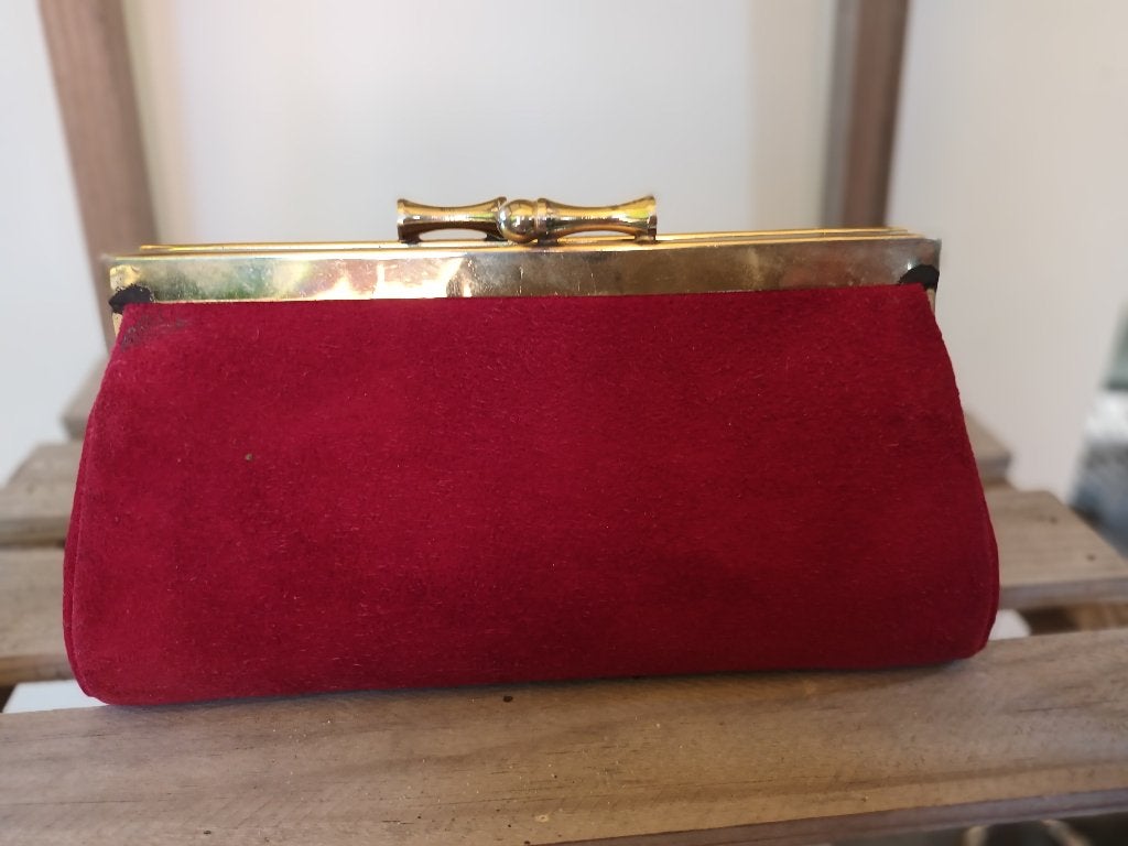 Clutch, Sieraden, Tassen en Uiterlijk, Ophalen of Verzenden, Zo goed als nieuw, Rood, Handtas