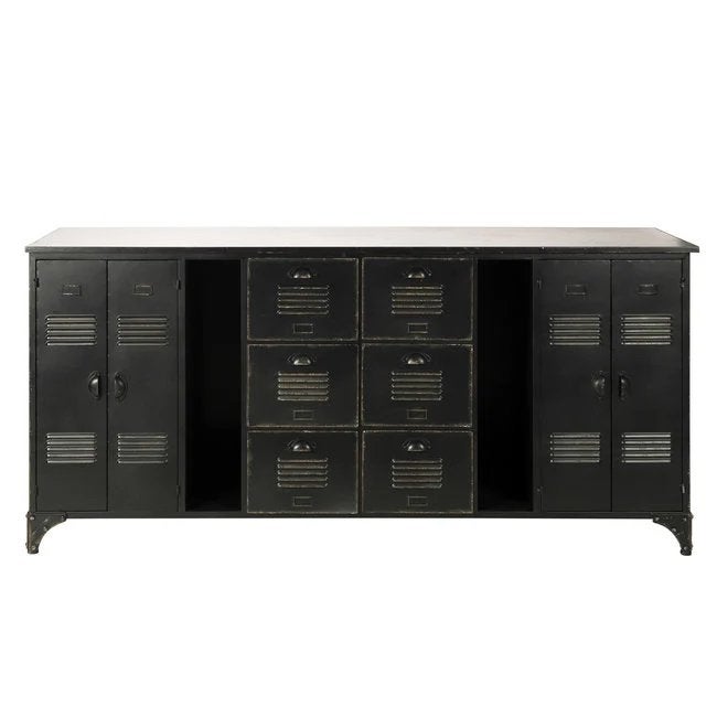 Rootsmann Industrieel Dressoir - Robuust en Stijlvol, Gebruikt, Ophalen of Verzenden, 200 cm of meer, Metaal