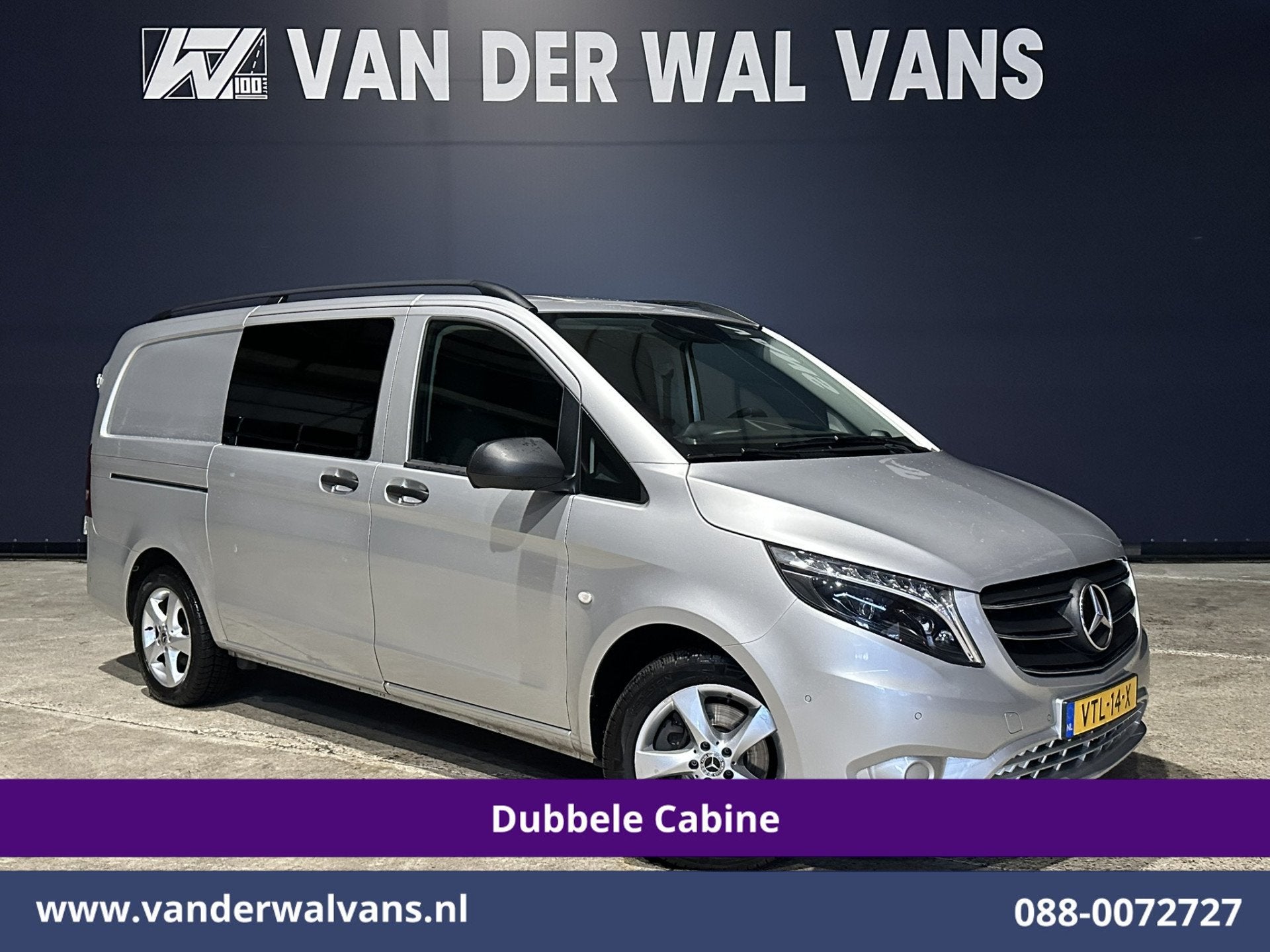 Mercedes-Benz Vito 119 CDI 191pk 9G-Tronic Automaat L2H1 Dub, Auto's, Dealer onderhouden, Gebruikt, 2500 kg, Bedrijf