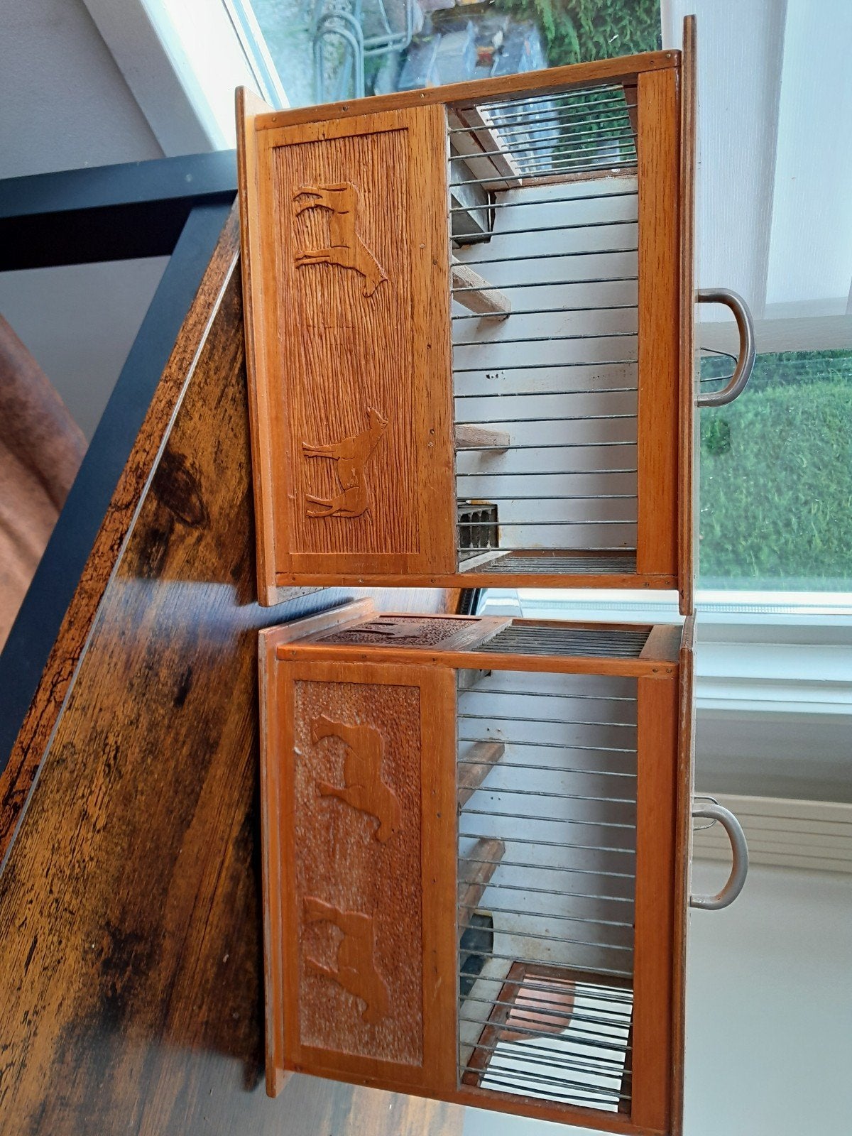 2 x vinken kooi, Ophalen of Verzenden, Hout, Vogelkooi