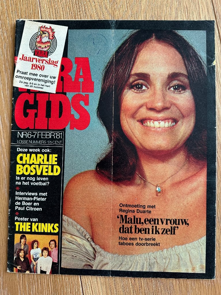 VARA Gids 7-2-1981 Charlie Bosveld, Reguna Duarte The Kinks, Boeken, Ophalen of Verzenden, Gelezen, Muziek, Film of Tv