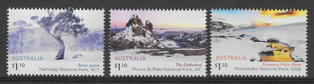AUSTRALIE 2020, mi 5171/73 "Australian Alps" postfris, Ophalen of Verzenden, Postfris