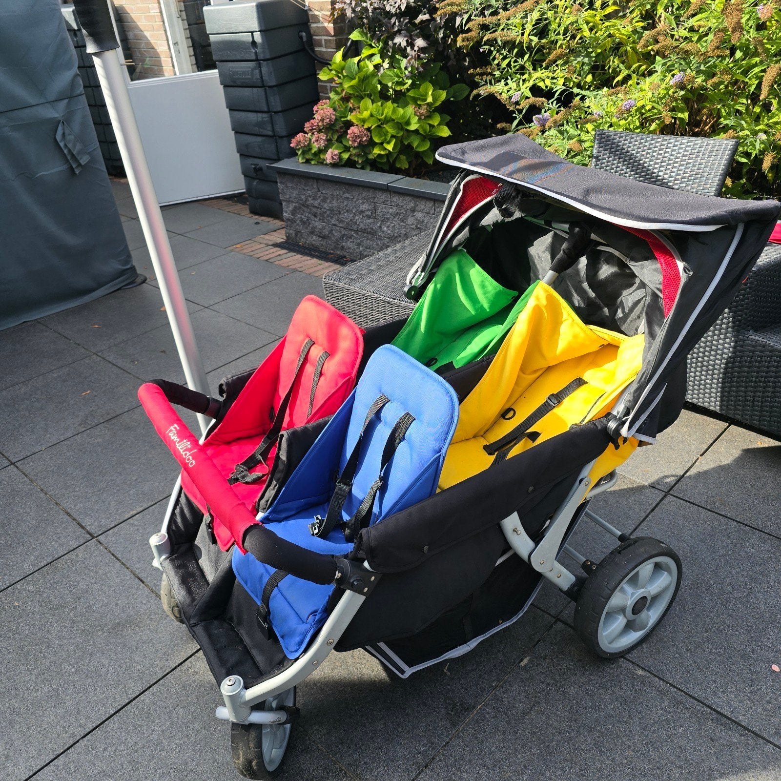 Familidoo vierlingwagen, Ophalen, Gebruikt, Kinderwagen, Overige merken