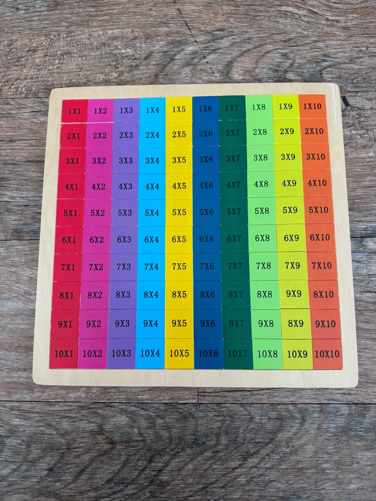 Houten tafel puzzel, Kinderen en Baby's, Speelgoed | Educatief en Creatief, Ophalen of Verzenden, Zo goed als nieuw