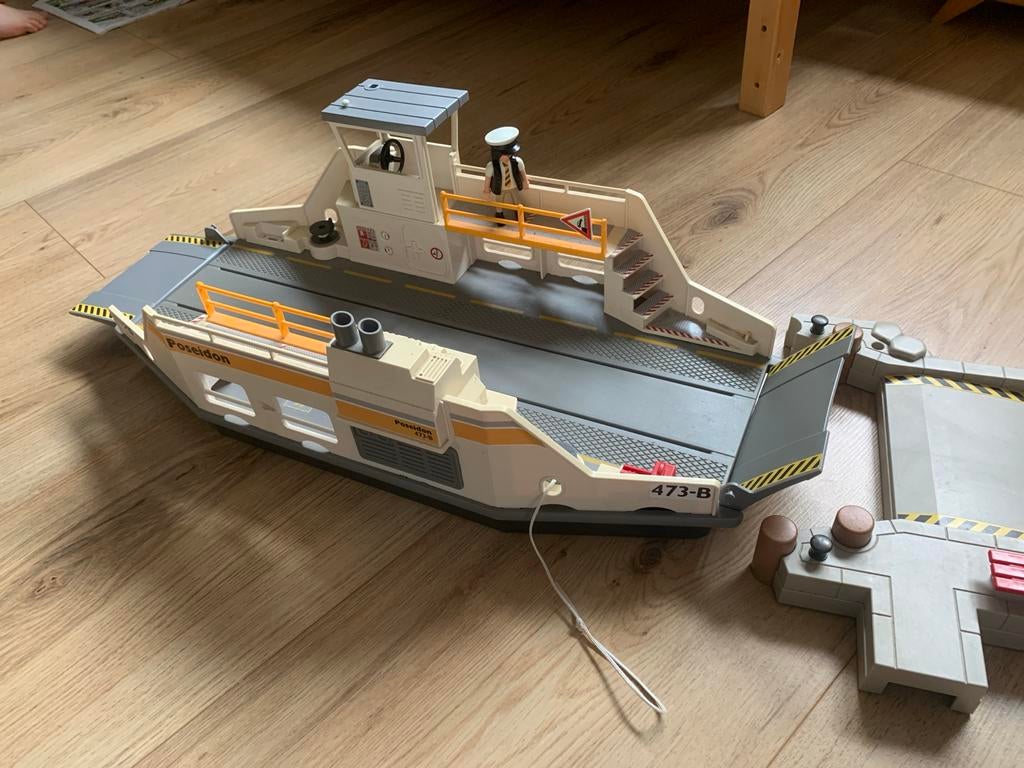 Playmobil veerboot met kapitein, Kinderen en Baby's, Speelgoed | Playmobil, Ophalen, Gebruikt, Complete set