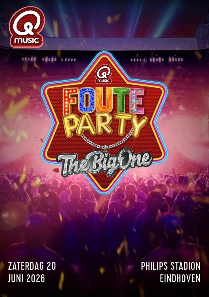 1 Ticket Qmusic foute feest (zitplaats), Eén persoon