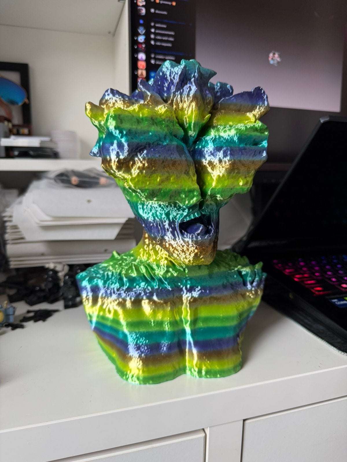 The Last of Us Infected Clicker beeld (3D Print PLA SILK), Ophalen of Verzenden, Zo goed als nieuw, Fantasy