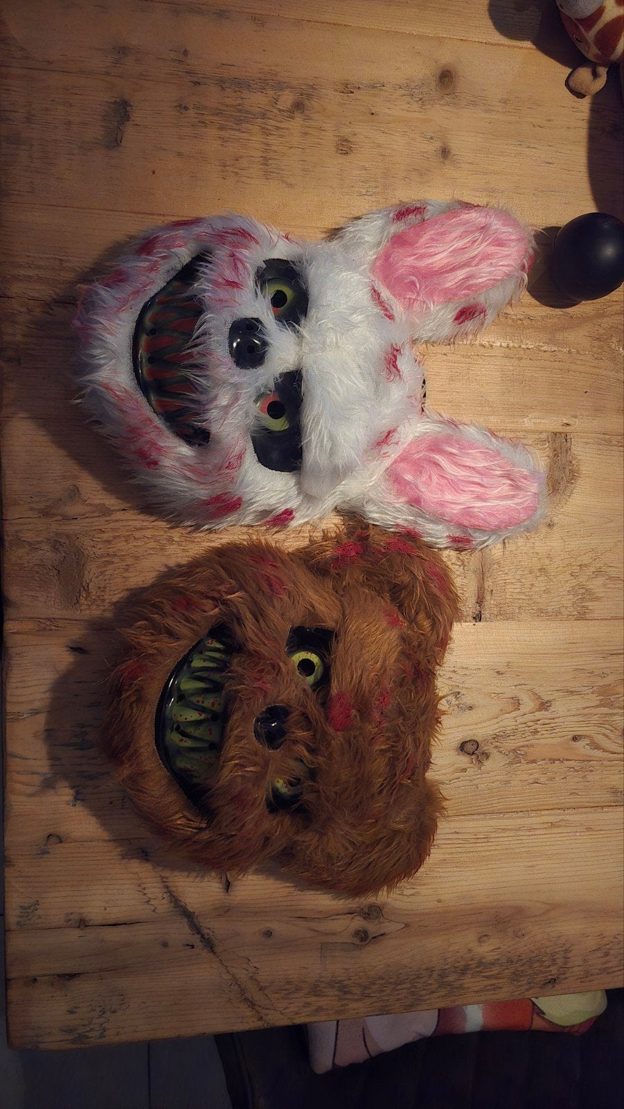 2 (halloween) maskers, Ophalen of Verzenden, Zo goed als nieuw, Minder dan 50 cm, Schilderij