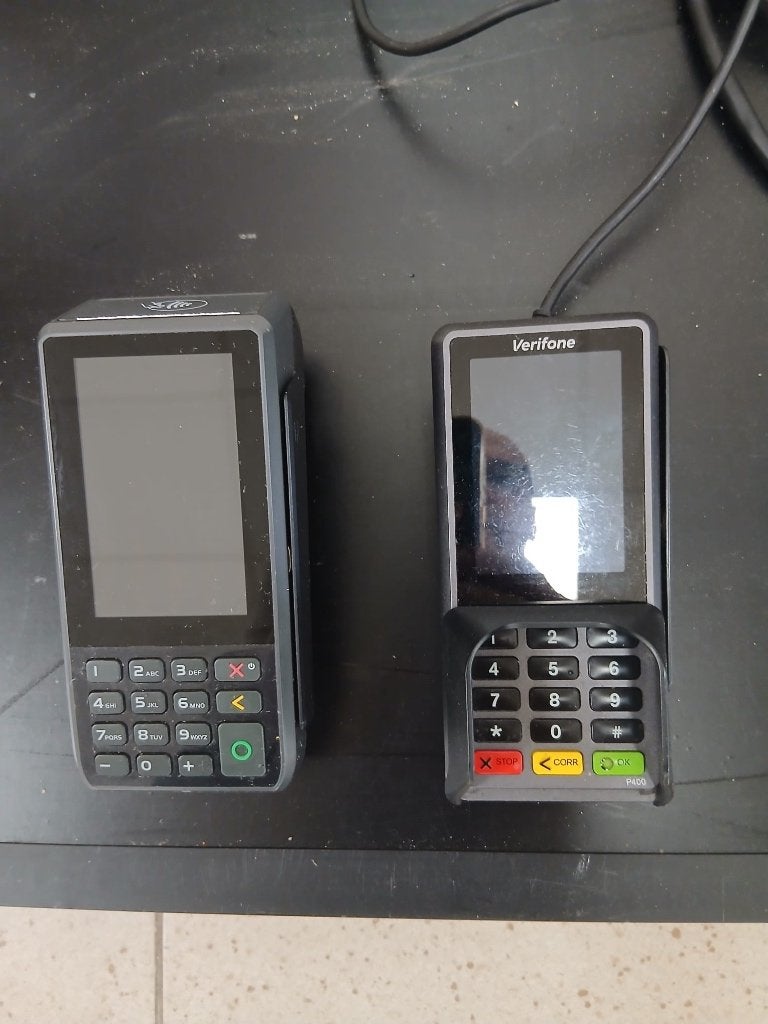 Verifone pin automaat voor kassa systeem, Ophalen