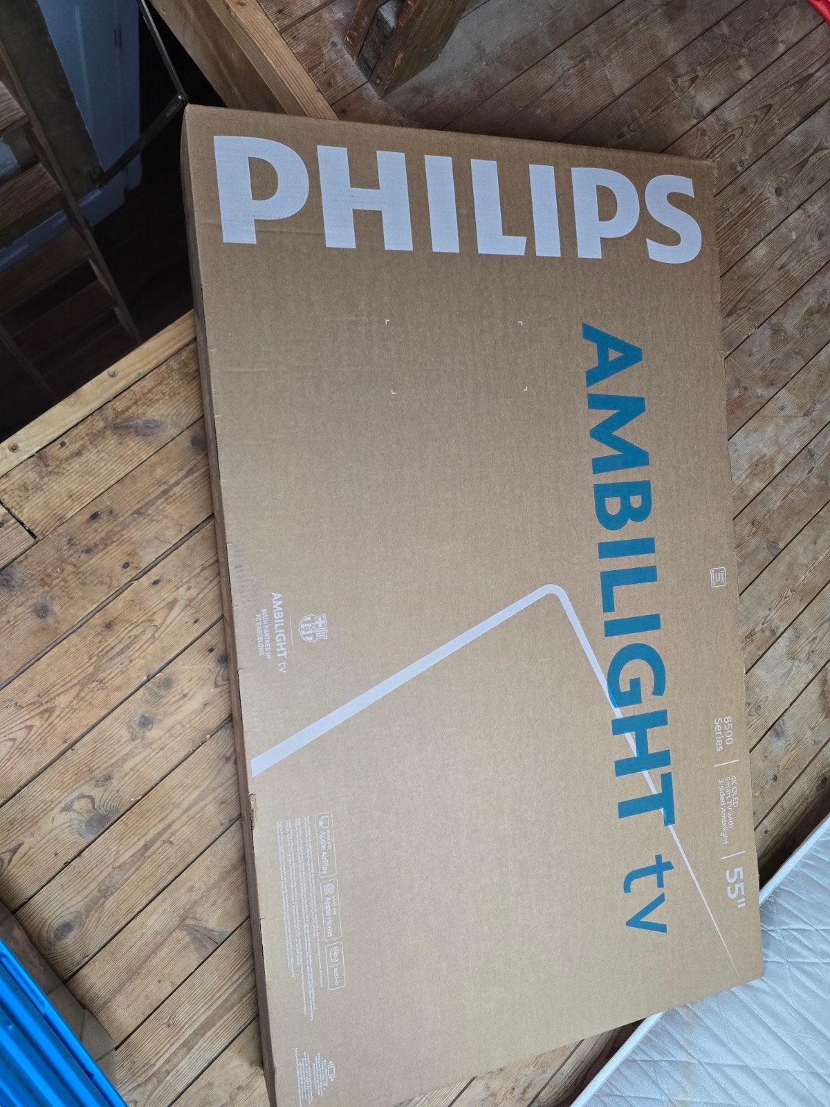 Philips Ambilight TV 55 inch 8500 Series, Ophalen, Philips, Nieuw, 100 cm of meer