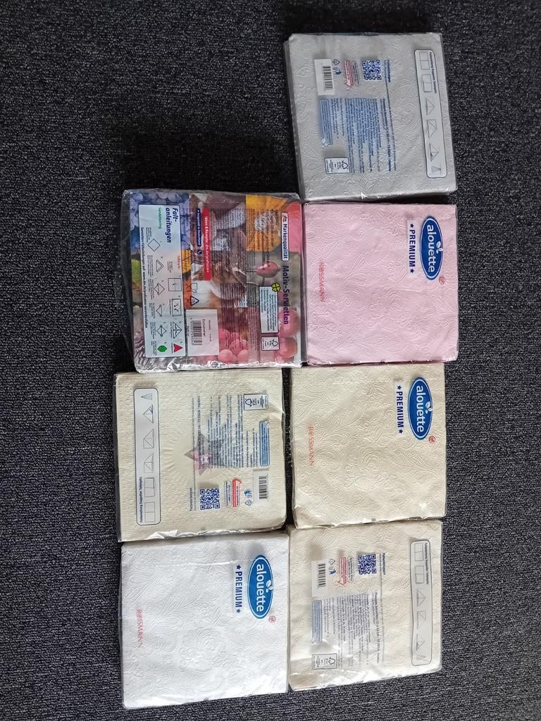 Servetten, Ophalen of Verzenden, Overige materialen, Overige stijlen, Overige typen