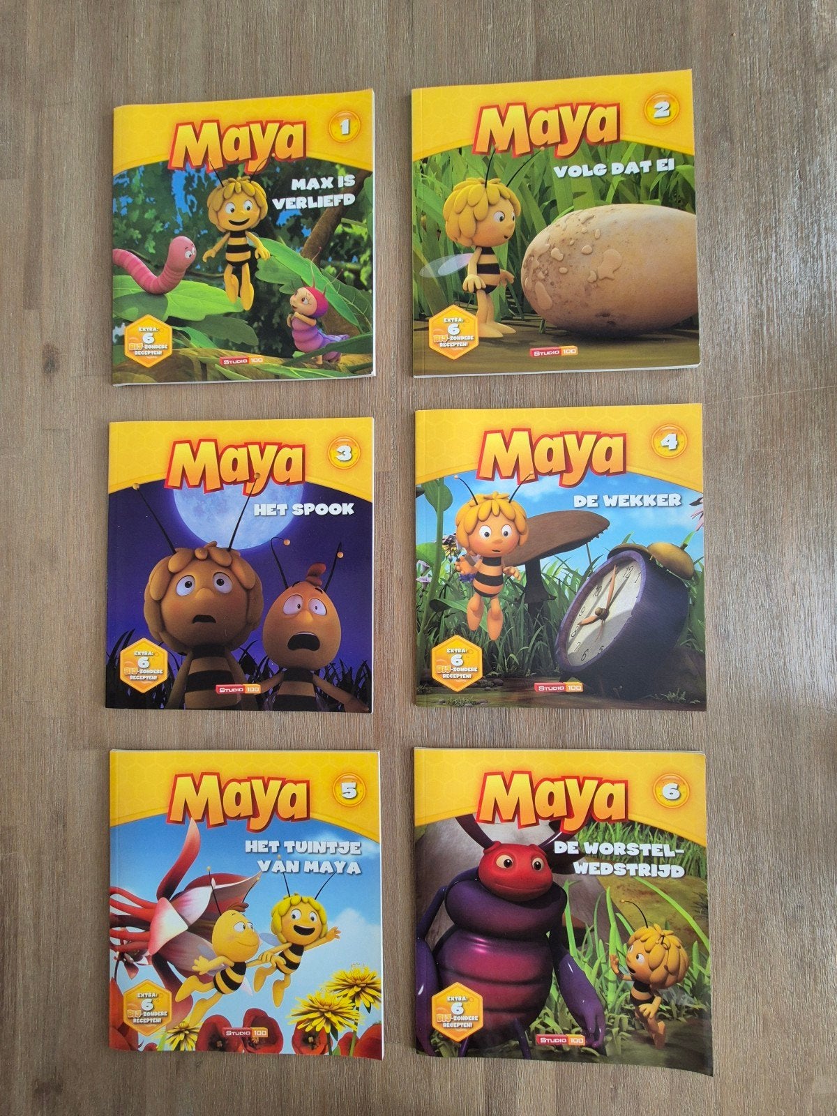 6 Maya de Bij boekjes van Studio 100, Ophalen of Verzenden, Zo goed als nieuw, Studio 100, Sprookjes