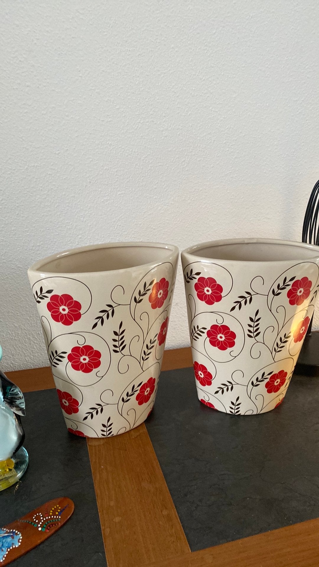 Bloempot/vaas, Tuin en Terras, Ophalen, Rond, Zo goed als nieuw, Aardewerk