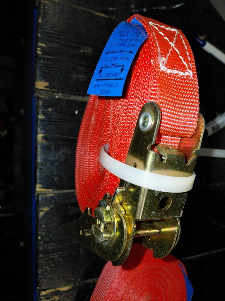 2 spanbanden 500kg 10mtr, Ophalen of Verzenden, Nieuw