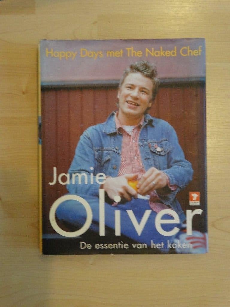 Jamie Oliver kookboek “ Happy Day’s met The Naked Chef ”, Boeken, Gezond koken, Zo goed als nieuw, Jamie Oliver, Europa