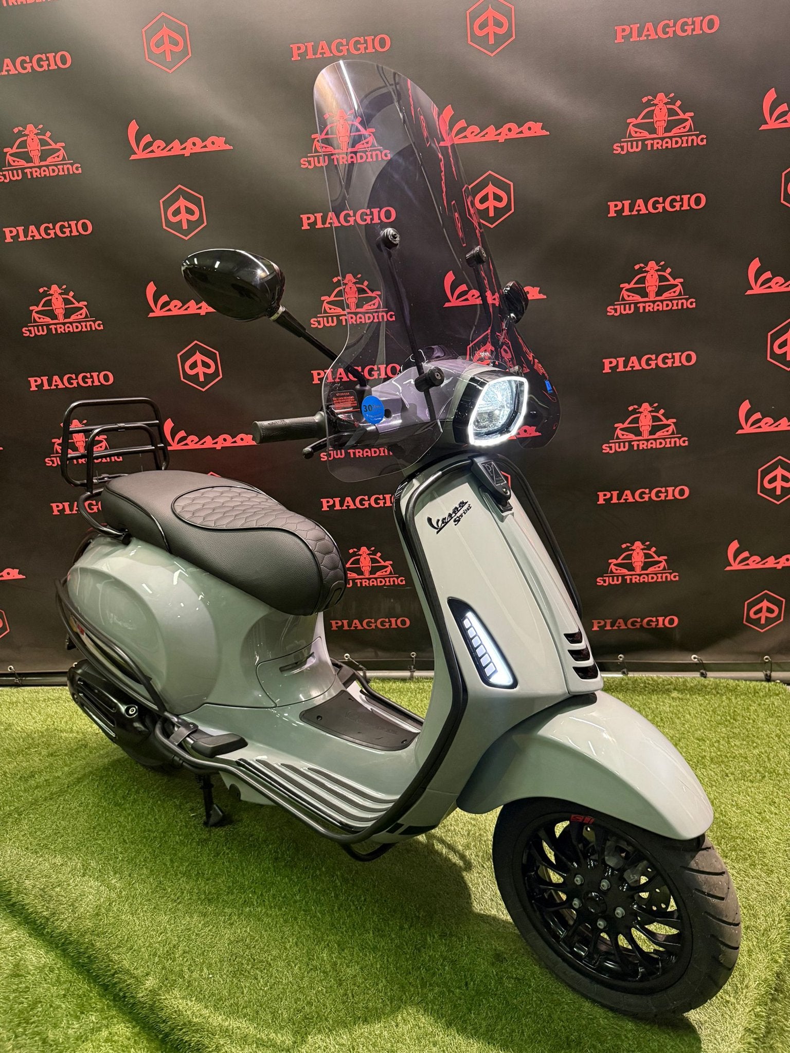 Vespa Sprint 2019 Snor/Brom Nardo Grey / RS Zadel / Garantie, -, -, Ophalen of Verzenden, -