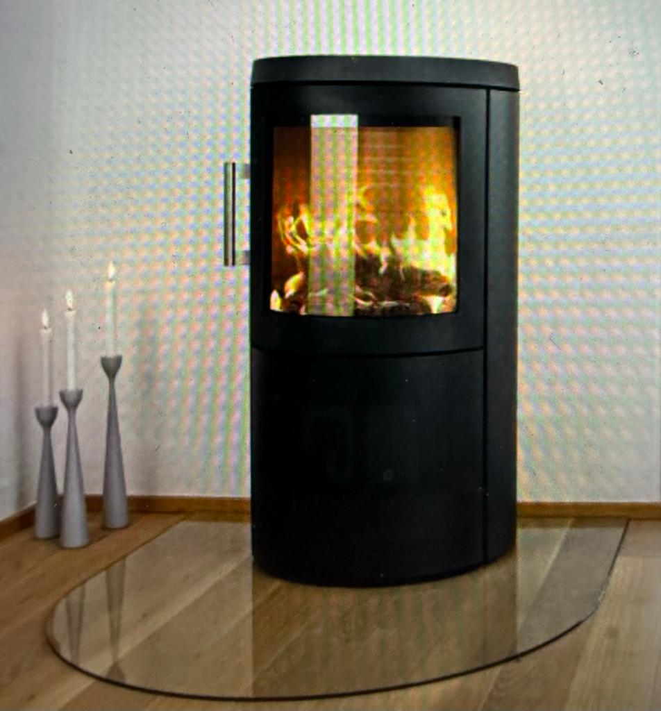 Glazen vloerplaat kachel 85x100cm - 6mm gehard glas, Ophalen, Nieuw, Vrijstaande haard, Overige soorten