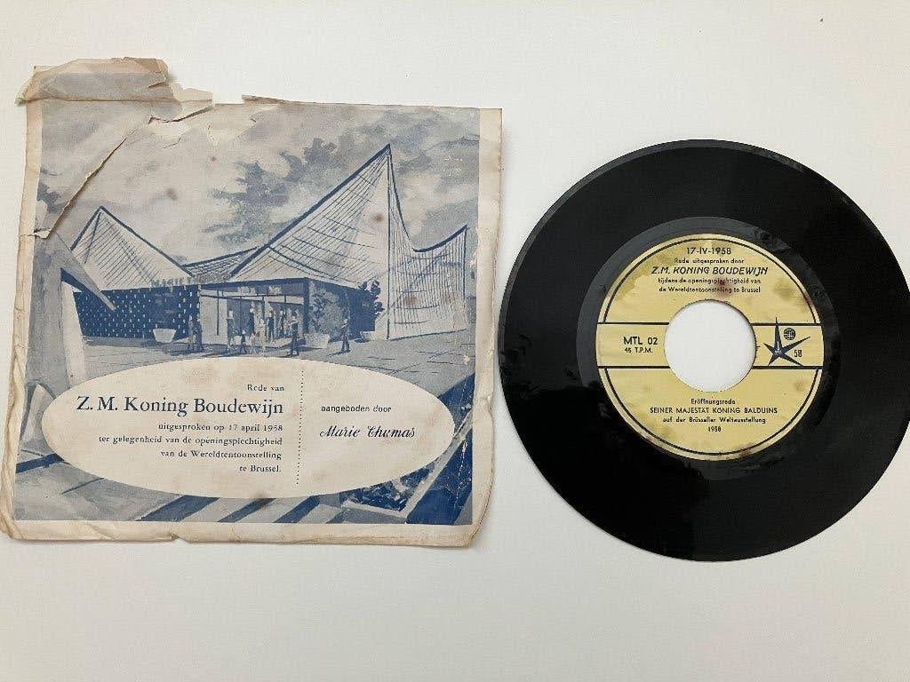single Koning Boudewijn, Gebruikt, 7 inch, Single, Ophalen of Verzenden