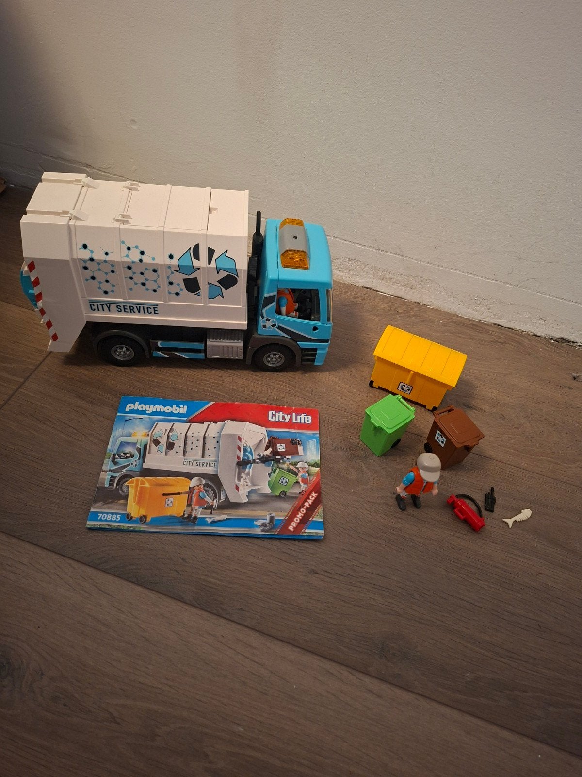 Playmobil Vuilniswagen 70885, Kinderen en Baby's, Speelgoed | Playmobil, Ophalen of Verzenden, Zo goed als nieuw
