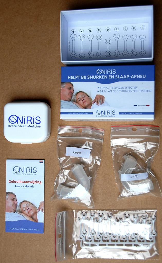 ## ONIRIS # Anti- Snurken beugel /Nieuw/ 2x Large /Compleet, Ophalen of Verzenden, Nieuw