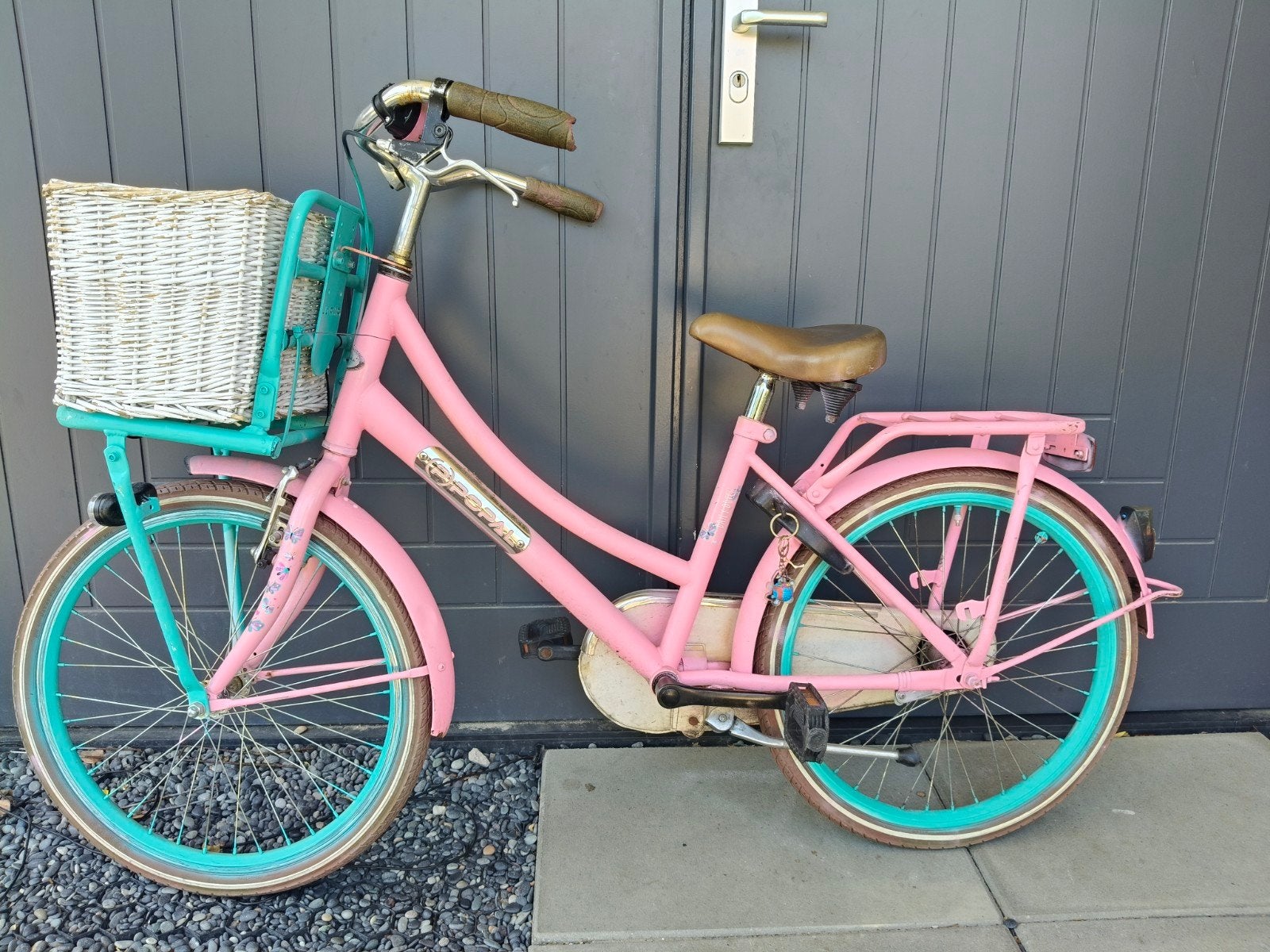 Popal meisjesfiets 22 inch, Ophalen, Terugtraprem, 22 inch, Gebruikt