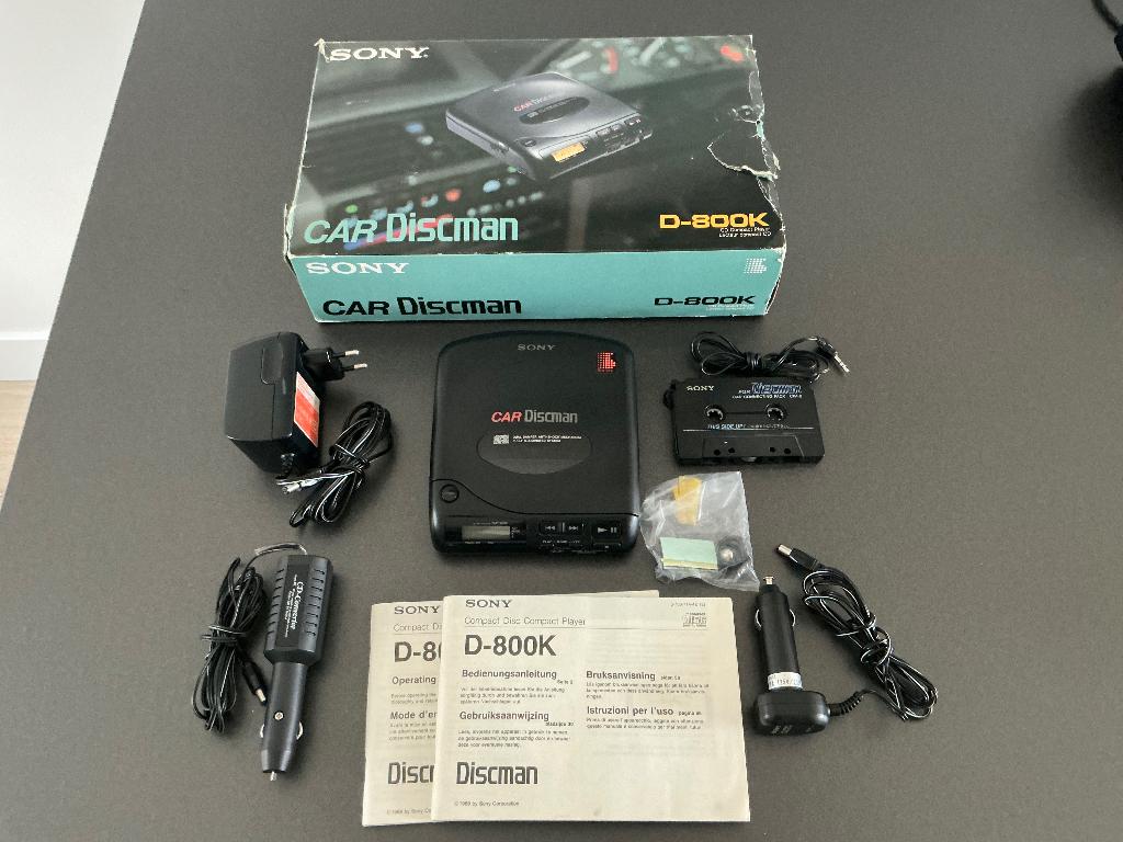 Sony car Discman D-800K Compleet, Verzenden, Discman