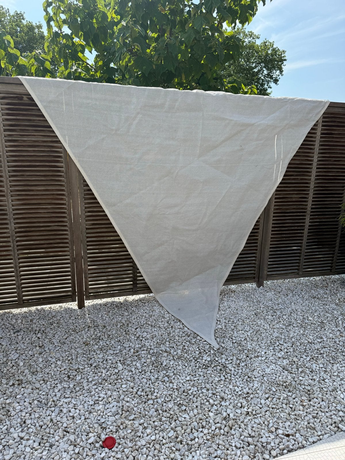 Lichtgewicht schaduwdoek, Ophalen, Gebruikt