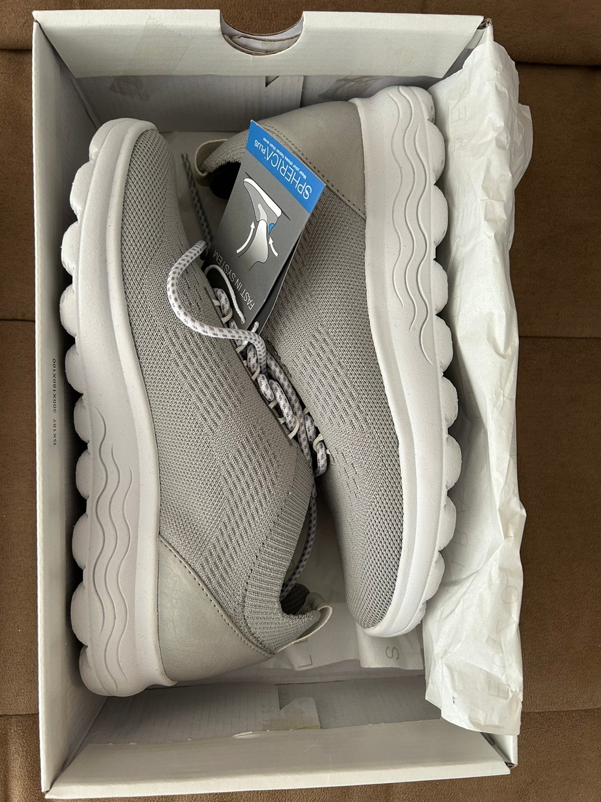 GEOX Spherica Plus Grey Sneakers | Lightweight Walking Shoes, Overige kleuren, Nieuw, Ophalen of Verzenden, Sneakers of Gympen