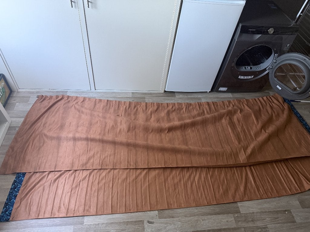 Complete Deense pluche truck gordijnenset, Ophalen of Verzenden, Gebruikt, Overige merken, Interieur en Bekleding