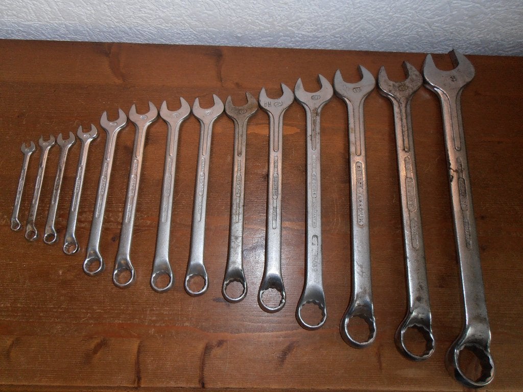 Gedore steek ringsleutel set type No.1B., Ophalen of Verzenden, Gebruikt