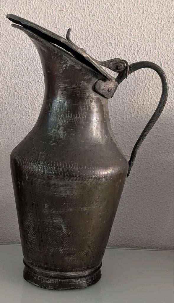 Antieke Bronzen Kan met Deksel, Antiek en Kunst, Antiek | Koper en Brons, Ophalen of Verzenden