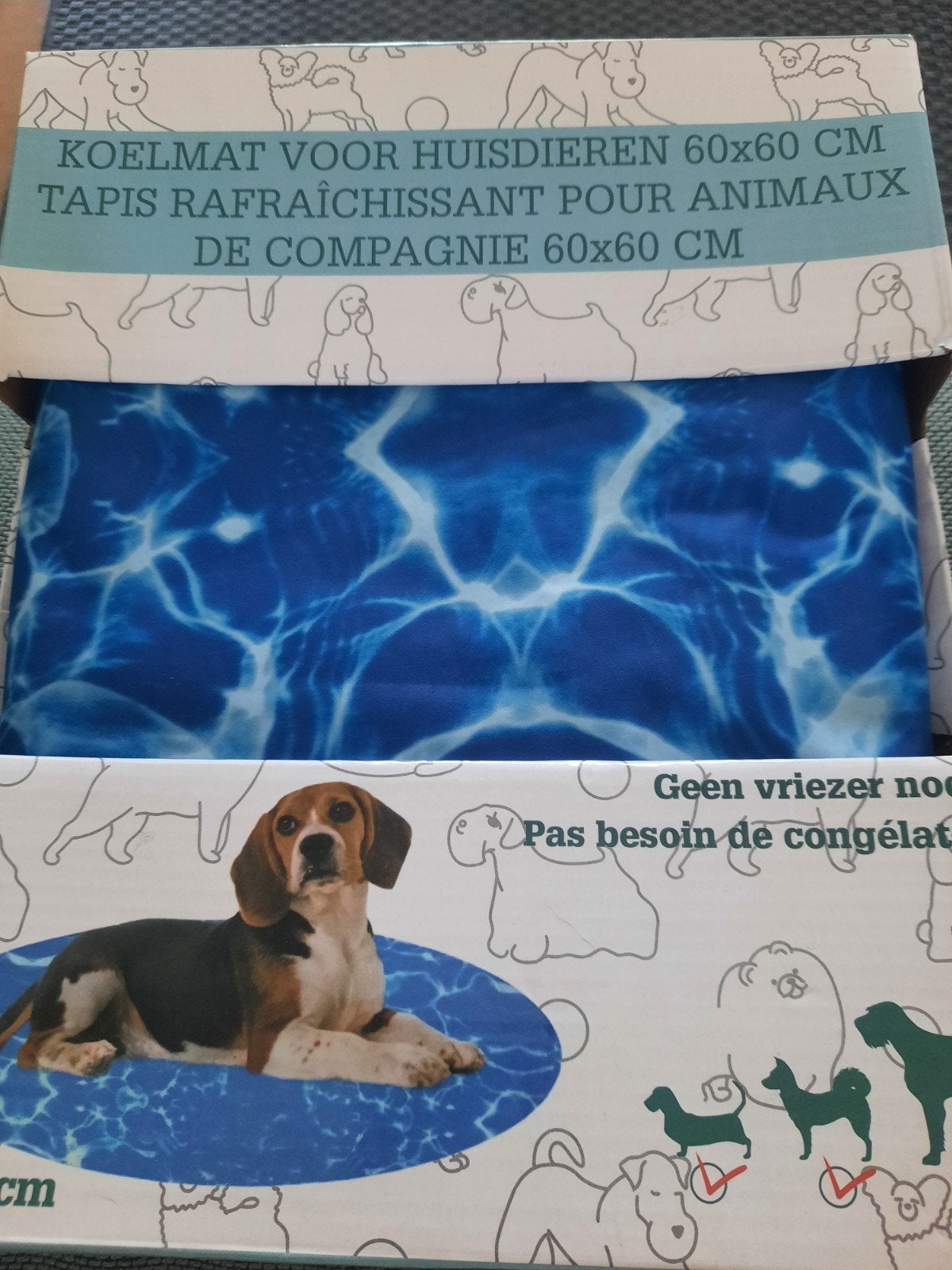 Koelmat hond, Ophalen