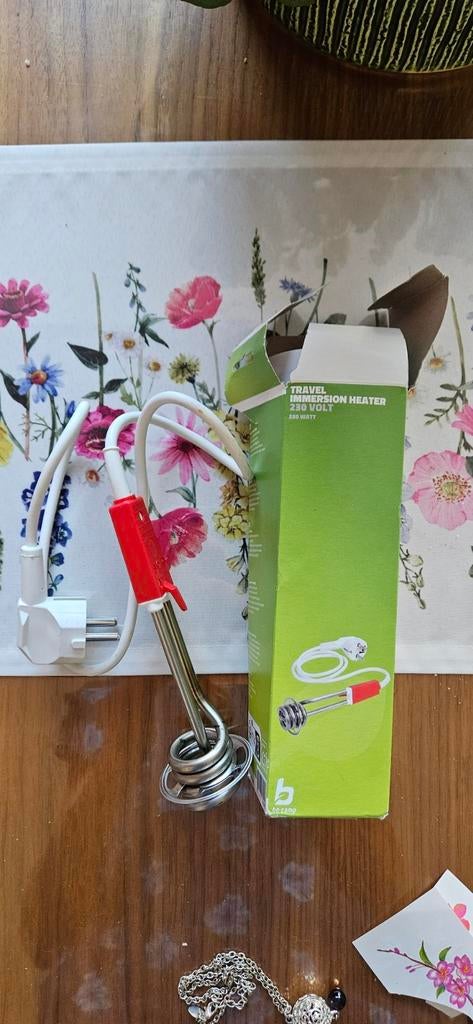 Reisdompelaar met oververhittingsbeveiliging, Minder dan 1 liter, Ophalen of Verzenden, Nieuw, Rvs