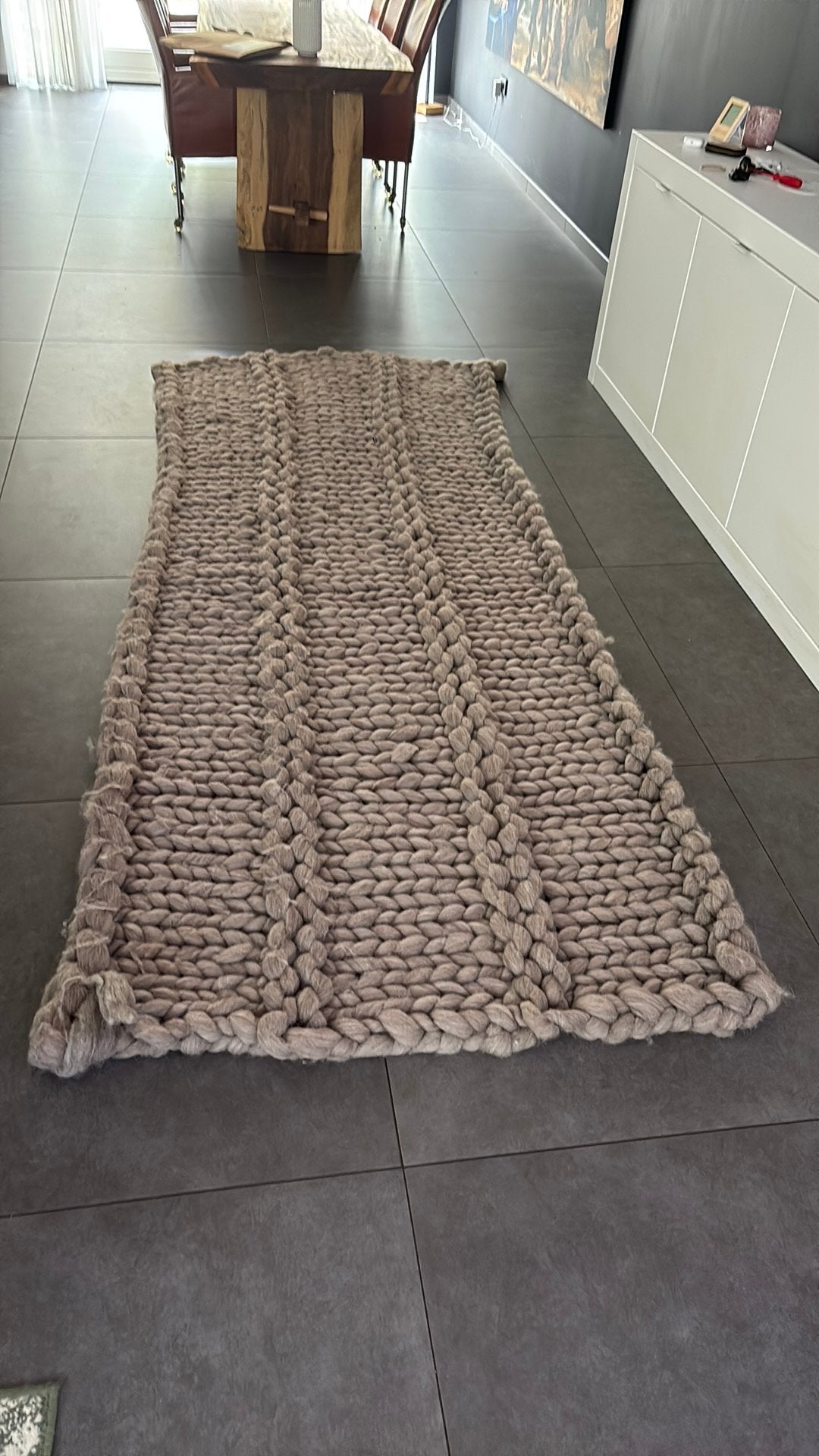 Lont wol wand / kleed, Huis en Inrichting, Stoffering | Tapijten en Kleden, Ophalen, Zo goed als nieuw, Rechthoekig, 200 cm of meer