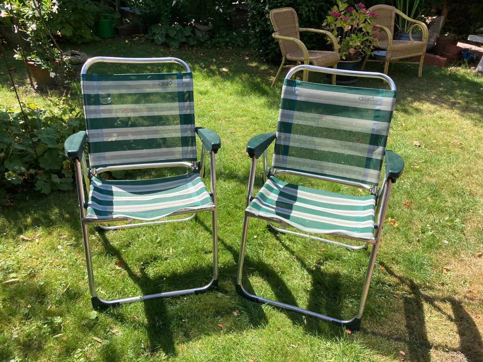 Crespo -  2 tuinstoelen, camping stoelen, Ophalen, Gebruikt, Campingstoel