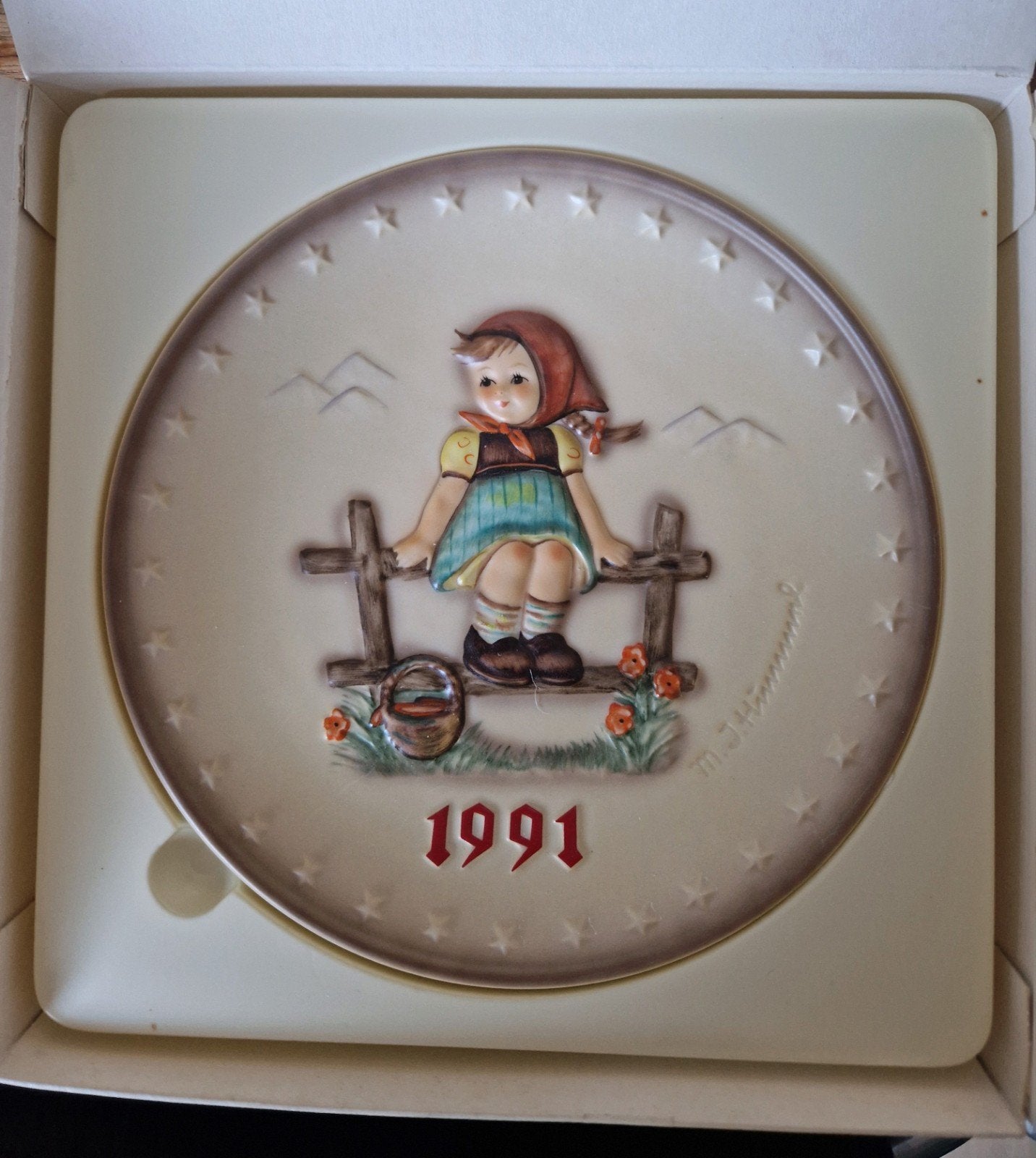M.I. Hummel Goebel Jaarbord 1991 - 21e Editie. plm 19cm, Ophalen