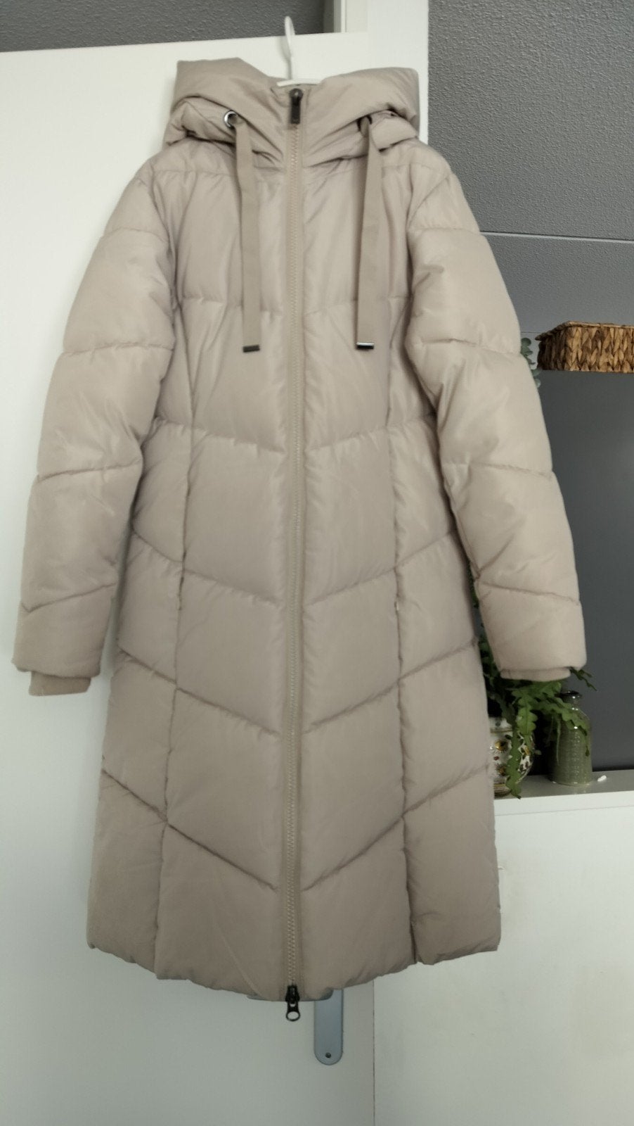 mooie winterjas. maat S, Beige, Ophalen of Verzenden, Zo goed als nieuw, Norah