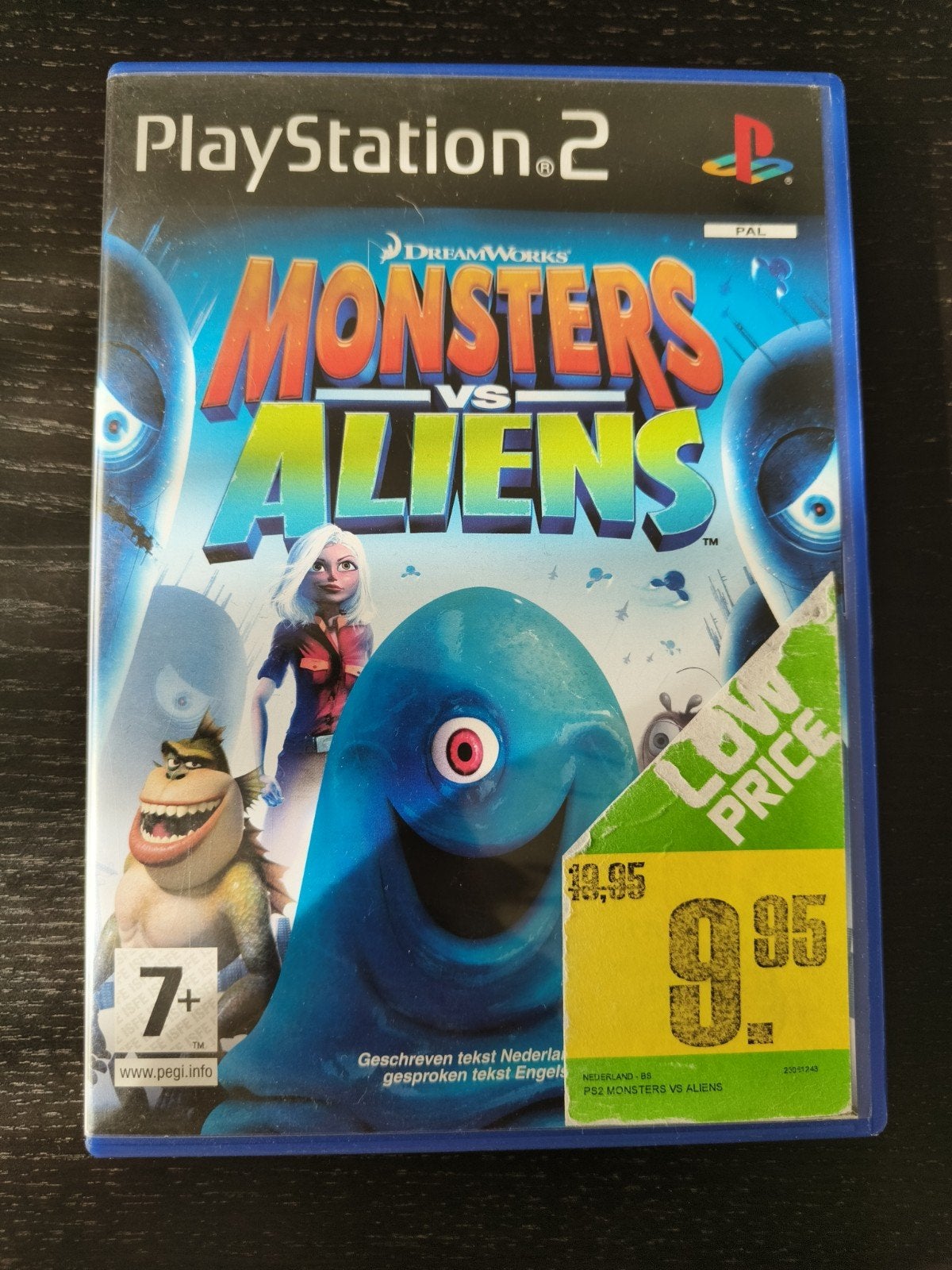 Monsters vs Aliens - PlayStation 2 (PS2) - Zo goed als nieuw, Avontuur en Actie, 1 speler, Ophalen of Verzenden, Zo goed als nieuw