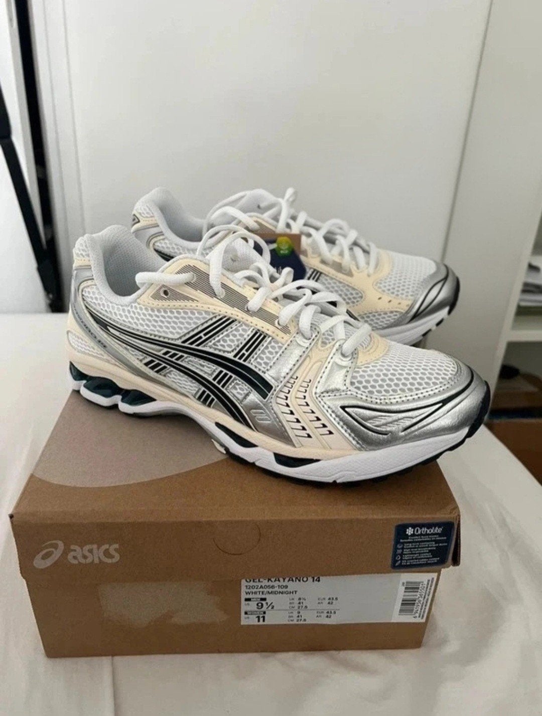 Asics Gel Kayano 14, Wit, Nieuw, Ophalen of Verzenden, Sneakers of Gympen