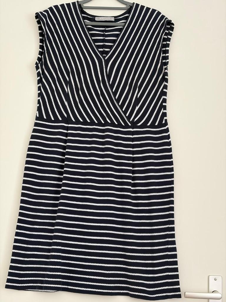Te koop:Betty & Co jurk zwart/wit gestreept – maat 42, Kleding | Dames, Zwart, Maat 42/44 (L), Ophalen of Verzenden, Betty & Co