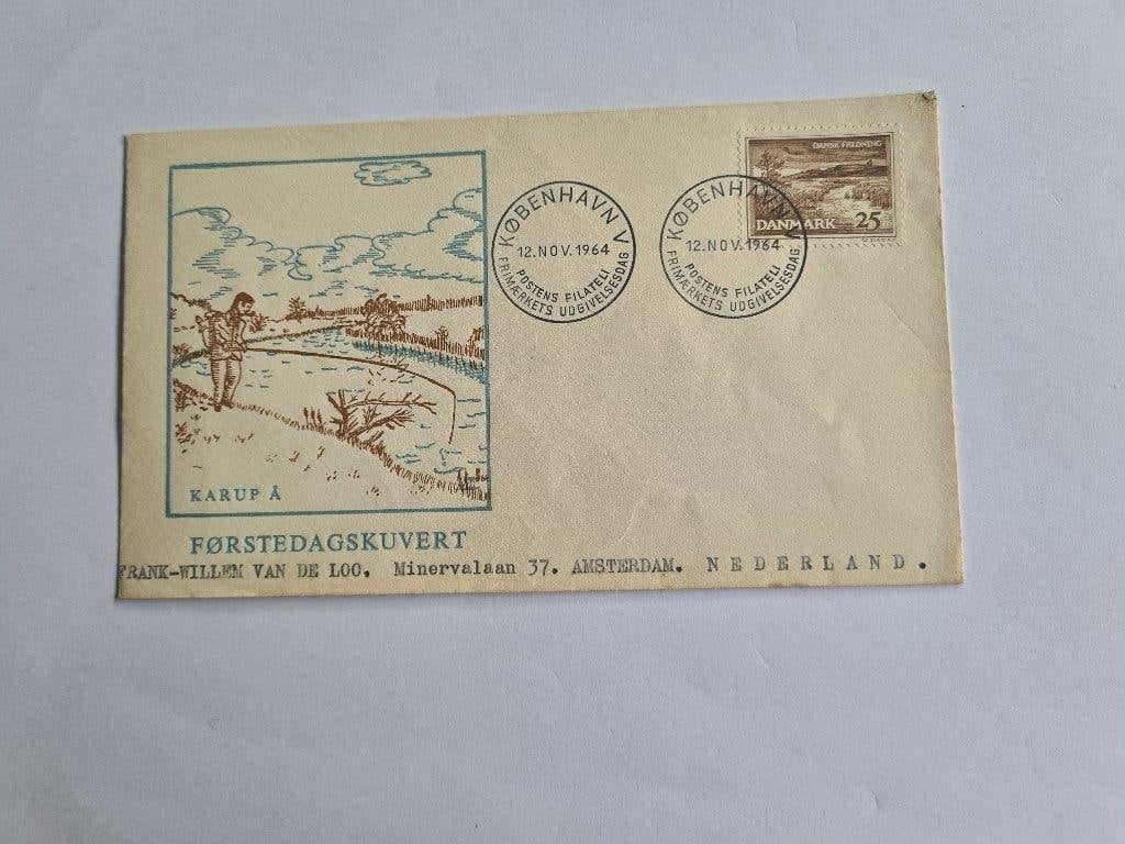 7584 denemarken fdc 1964 karup a, Verzenden, Denemarken