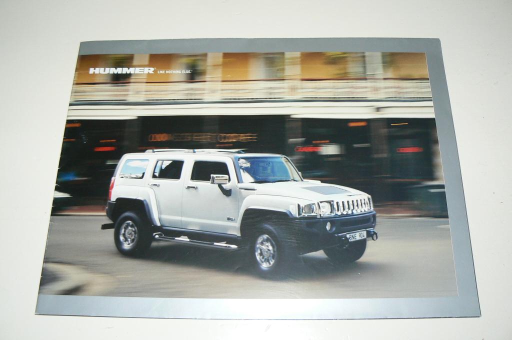 Hummer H2 SUV, H2 SUT, H3 2007 brochure / poster, Ophalen of Verzenden, Zo goed als nieuw, Overige merken, Hummer
