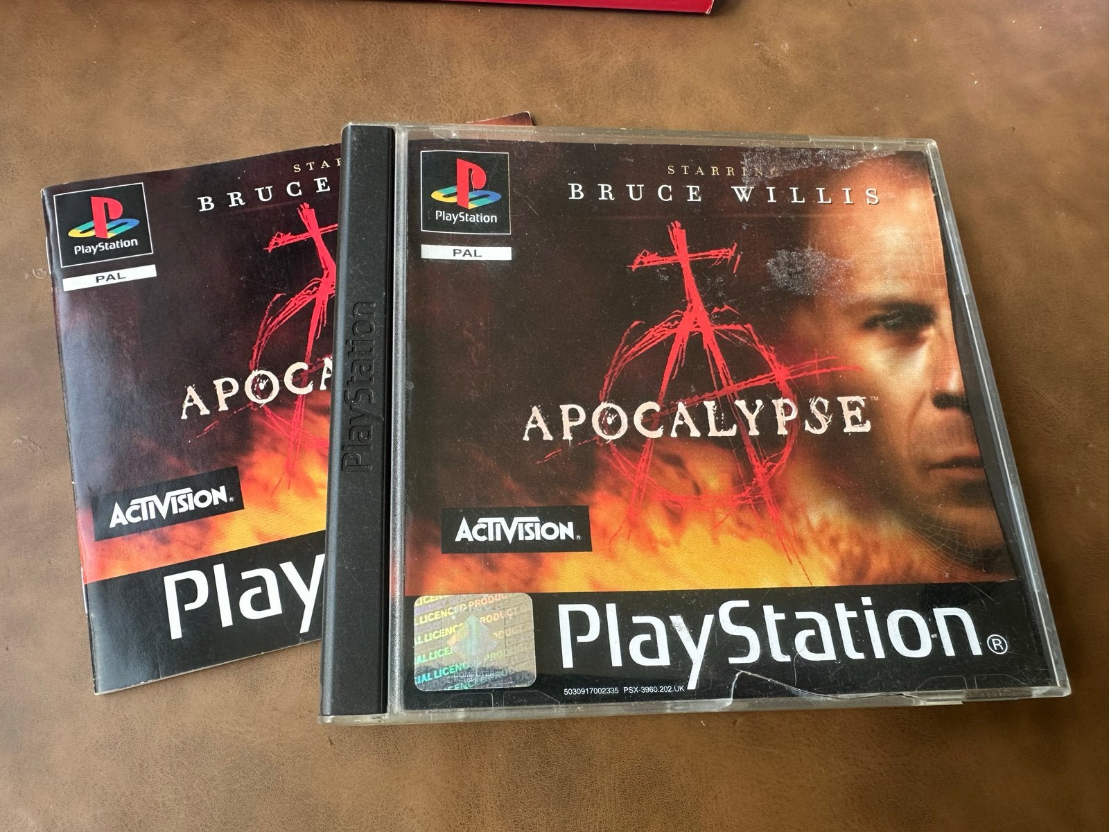 Apocalypse PlayStation 1 Game met Bruce Willis, Gebruikt, Shooter, 1 speler, Ophalen of Verzenden