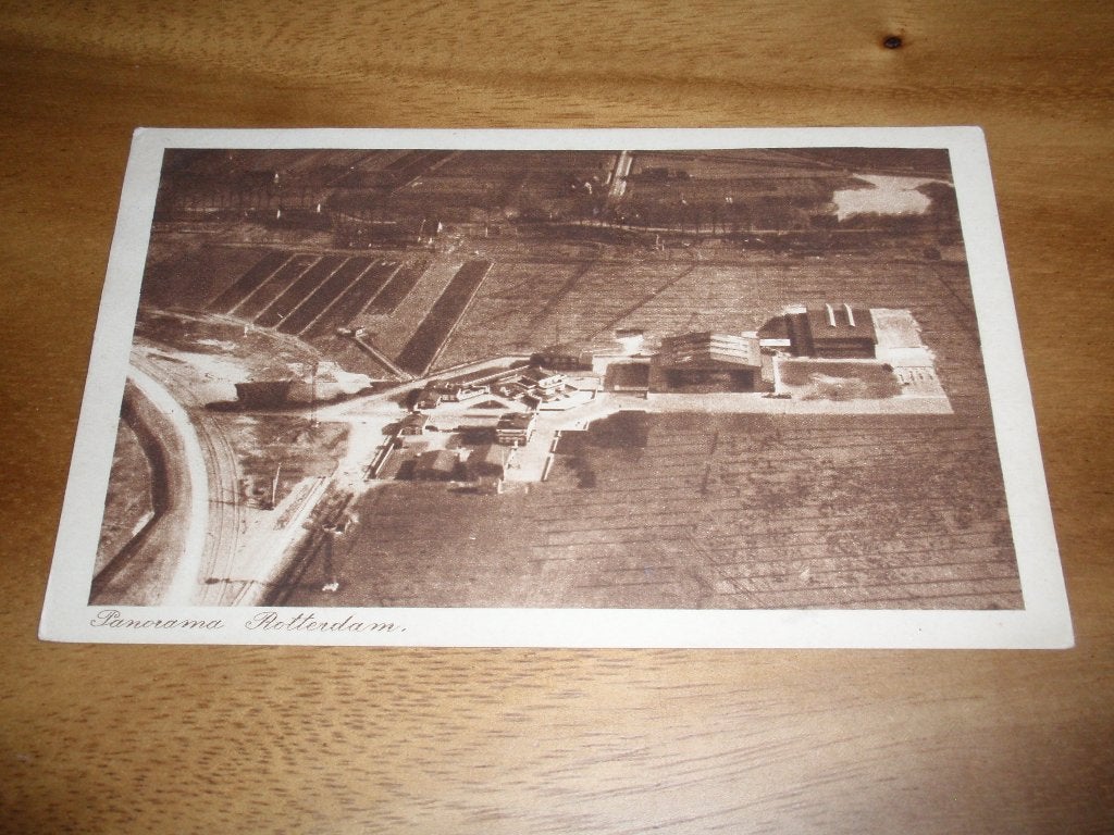 Panorama Rotterdam Vliegterrein Waalhaven der KLM Vliegveld, Verzenden, Voor 1920, Ongelopen, Zuid-Holland