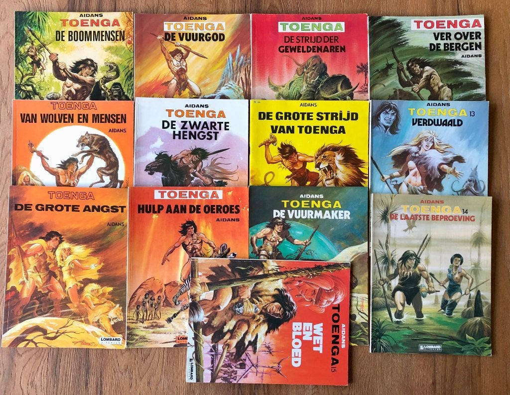 13x Toenga 1e druk De Lombard uitgaven, Eén stripboek, Ophalen of Verzenden, Gelezen